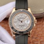 Swiss Grade Rolex Rose Gold Yachtmaster Replica Watch Diamond Face